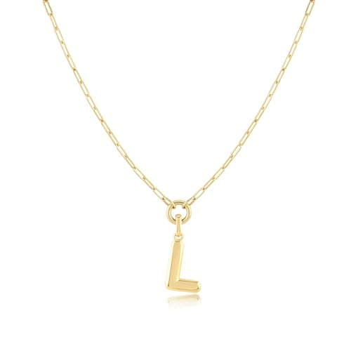 Layered Initial Necklace for Women
