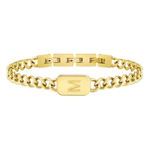 VNOX Men's Adjustable Stainless Steel Letter Bracelet Gifts
