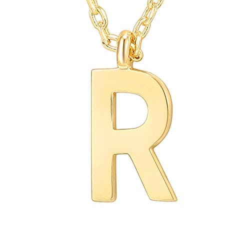 PavoI 14K Gold Plated Initial Necklace for Women