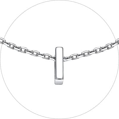 Chic Silver Initial Bracelet 925 Sterling Personalized Jewelry Gifts