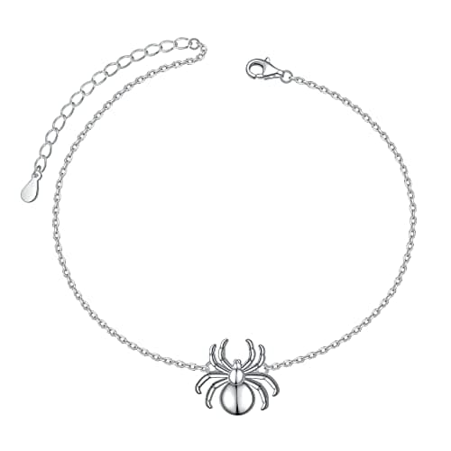 S925 Sterling Silver Evil Eye Starfish Heart Anklet for Women