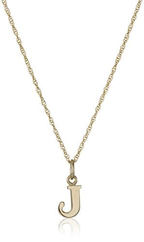 Amazon Essentials 14k Gold-Filled Letter Charm Pendant Necklace