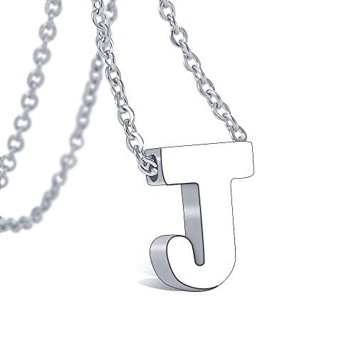 Tarsus Initial Cubic Zirconia Necklace Adjustable Chain 18" + 2"