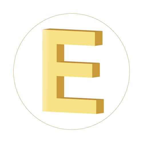 Doubgood 18K Gold Plated Beaded Bracelet with Alphabet Pendant