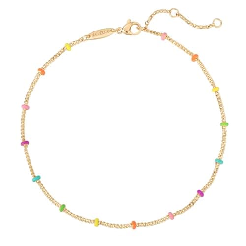 MEVECCO Gold Plated Dainty Anklet for Women Boho Beach Jewelry