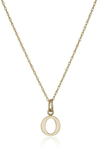 Amazon Essentials 14k Gold-Filled Letter Charm Pendant Necklace