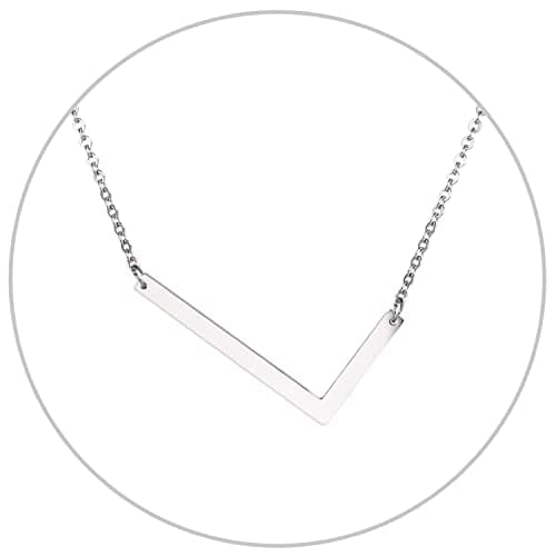 Alphabet A-Z Stainless Steel Choker for Women, Gold Plated CZ Jewelry, Gift Box Packed