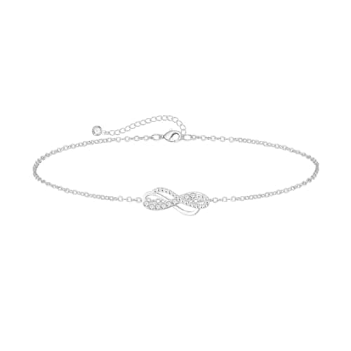 VIROMY Gold Plated Pearls Anklet for Women