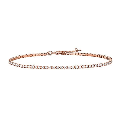 Gold Plated Tennis Anklets for Women