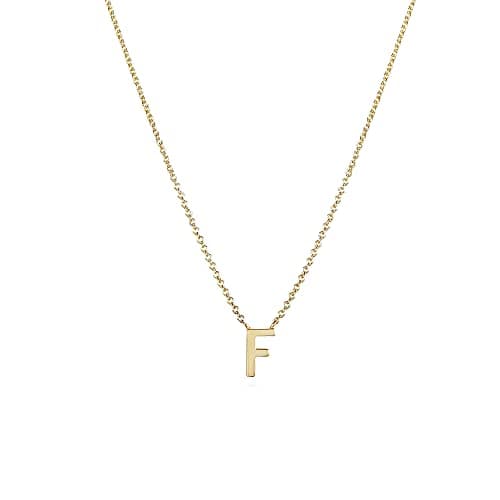 Hayopi Gold Plated Personalized Initial Choker Necklace for Women