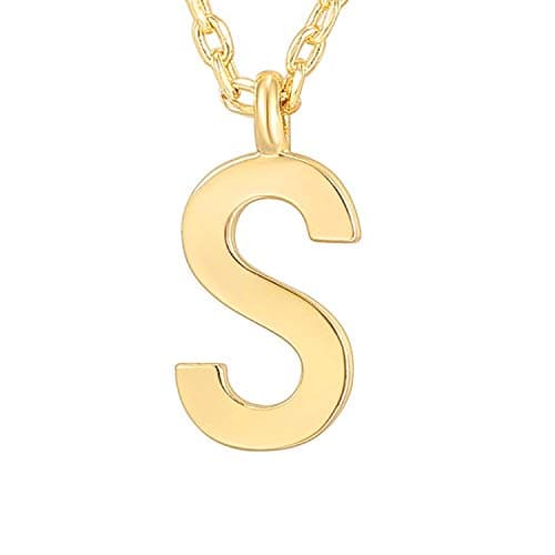 PavoI 14K Gold Plated Initial Necklace for Women