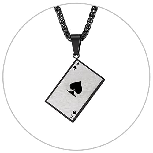 Men's U7 Stainless Steel 18K Gold Plated Arrowhead/Wolf Teeth Pendant Necklace