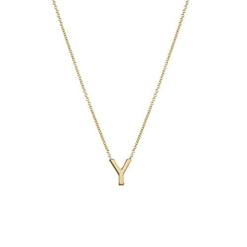 Hayopi Gold Plated Personalized Initial Choker Necklace for Women