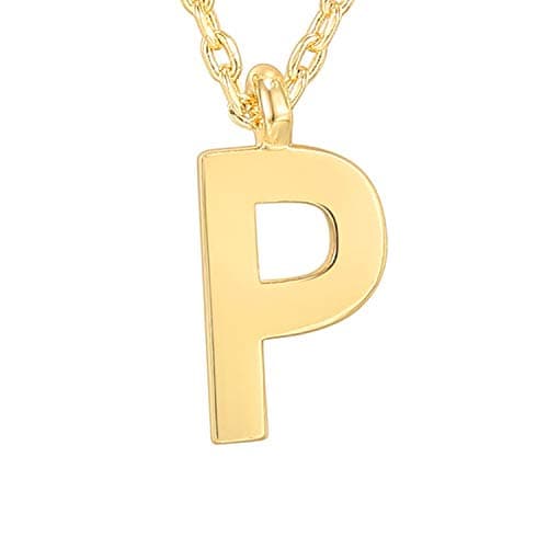 PavoI 14K Gold Plated Initial Necklace for Women