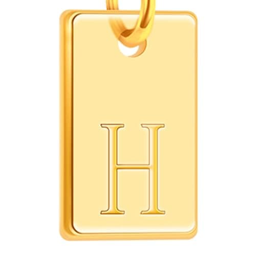 Poxtex Gold Plated Initial Necklace, Non-Tarnish, Women's Square Pendant Jewelry_gifts