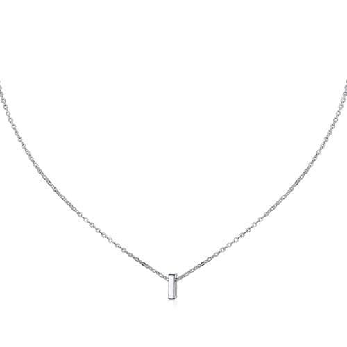 MOMOL Women's Stainless Steel Initial Necklace Personalized Name NecklaceSetBranchting