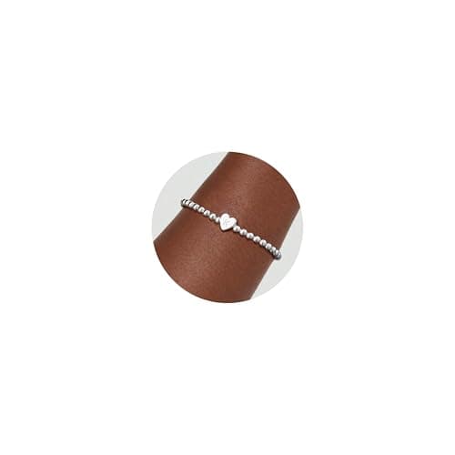 City Gold Initial Beaded Heart Bracelet for Women