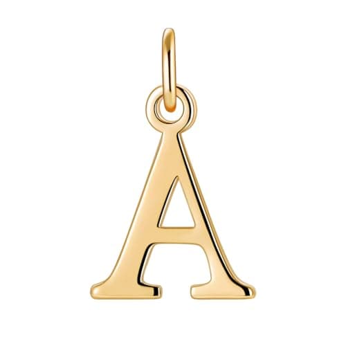 Turandoss Dainty 18K Gold Plated Initial Bracelet