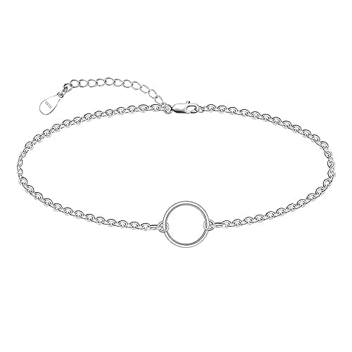 Chic 925 Sterling Silver Multilayered Anklet for Women Satellite, Star Jewelry