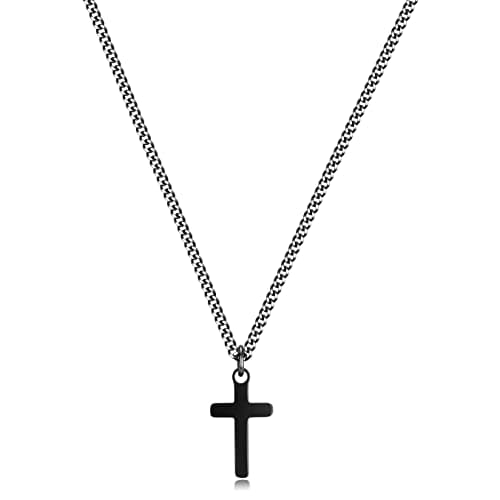 Joxevyia Cross Necklace - 14K Gold Filled Stainless Steel for Men & Women