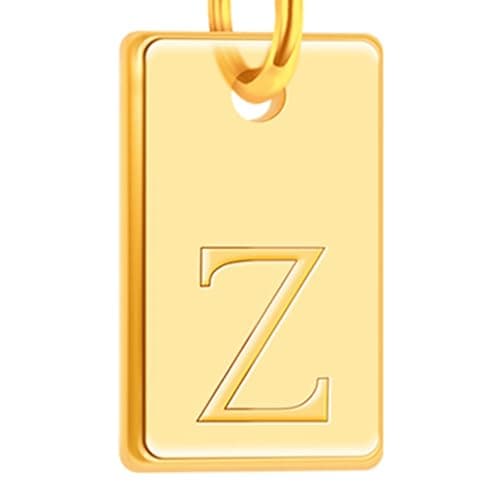 Poxtex Gold Plated Initial Necklace, Non-Tarnish, Women's Square Pendant Jewelry_gifts