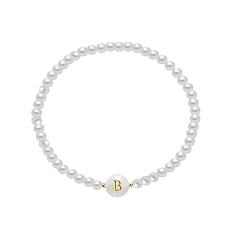 Dainty Gold Initial Bracelets for Women, Personalized Gifts