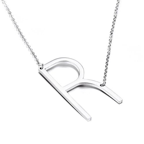 Big Letter Stainless Steel Initial Pendant Jewelry for Women Best Friends Gifts