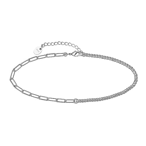 Chic 925 Sterling Silver Multilayered Anklet for Women Satellite, Star Jewelry