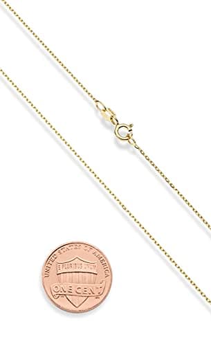 Miabella Italian 18K Gold Plated Small Cross Pendant Necklace