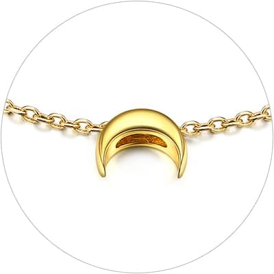 Chic Silver Personalized 925 Sterling Silver Tiny Heart Anklet for Women, Silver/Gold/Rose Gold (With Gift Box)