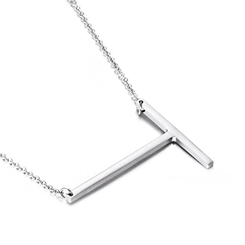Big Letter Stainless Steel Initial Pendant Jewelry for Women Best Friends Gifts