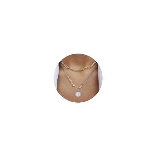MooHamm Women's Dainty 18K Gold Plated Initial Necklace | Trendy & Personalized