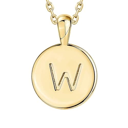 PavoI 14K Gold Plated Initial Letter Necklace for Women