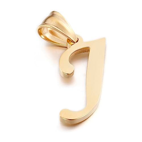 Kalapure Initial Charms Gold Pendant 14k Gold Letter Charms for Men & Women