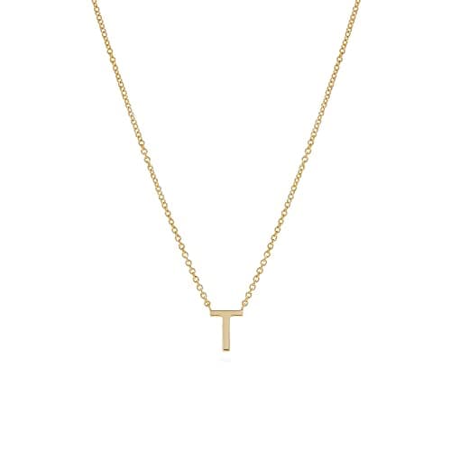 Hayopi Gold Plated Personalized Initial Choker Necklace for Women