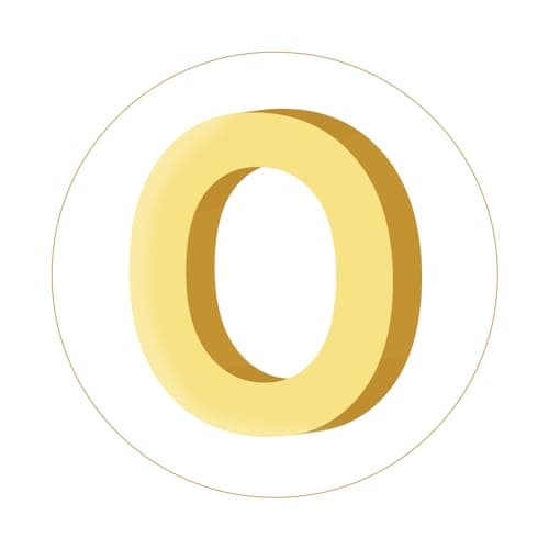 Doubgood 18K Gold Plated Beaded Bracelet with Alphabet Pendant