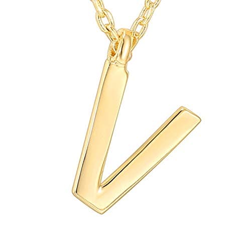 PavoI 14K Gold Plated Initial Necklace for Women