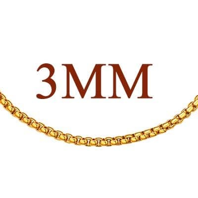 18K Gold or Rose Gold Stainless Steel Heart/Rope/Figaro/Cuban Chain Ankletbracelet, 25-30 CM
