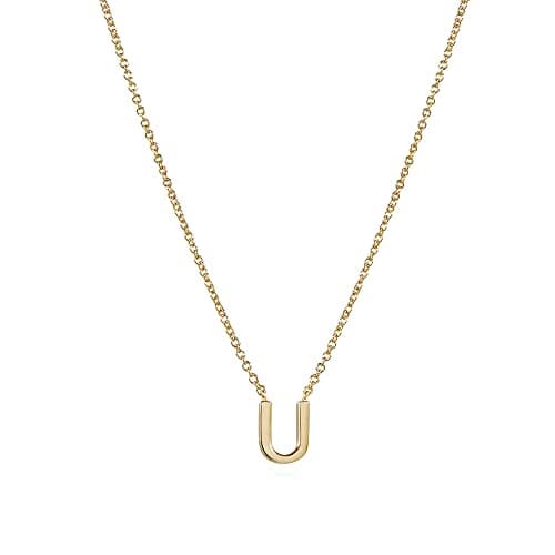 Hayopi Gold Plated Personalized Initial Choker Necklace for Women