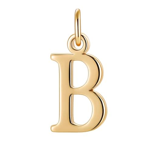 Turandoss Dainty 18K Gold Plated Initial Bracelet