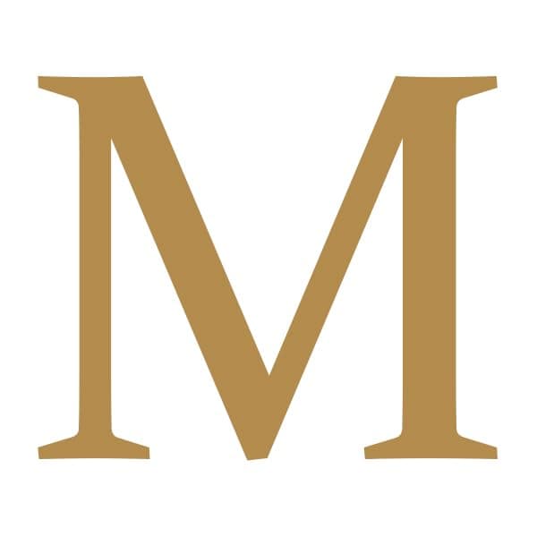 MOMOL Heart Initial 18K Gold Plated Charm Bracelet for Women