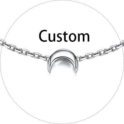 Chic Silver Personalized 925 Sterling Silver Tiny Heart Anklet for Women, Silver/Gold/Rose Gold (With Gift Box)