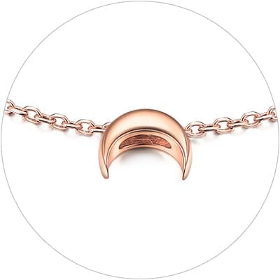 Chic Silver Personalized 925 Sterling Silver Tiny Heart Anklet for Women, Silver/Gold/Rose Gold (With Gift Box)