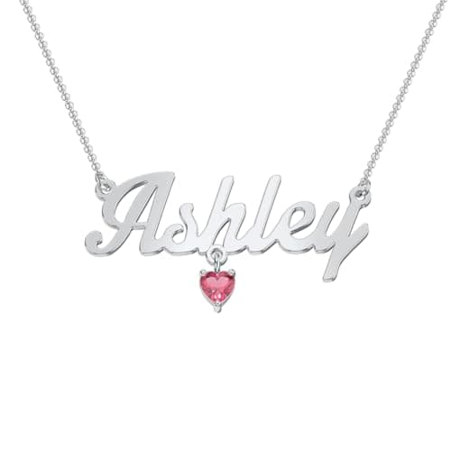 Personalized TSD Dainty Name Necklace - Custom Jewelry Gift for Women in Solid or Gold Plated Silver - Jewlr