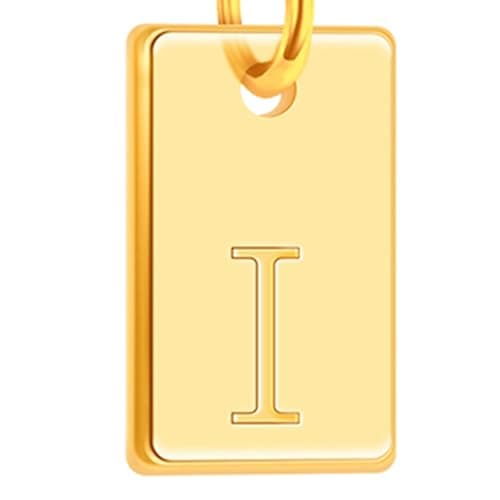 Poxtex Gold Plated Initial Necklace, Non-Tarnish, Women's Square Pendant Jewelry_gifts
