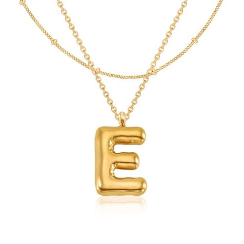 GIFT4U 18K Gold Plated Letter Necklace for Women