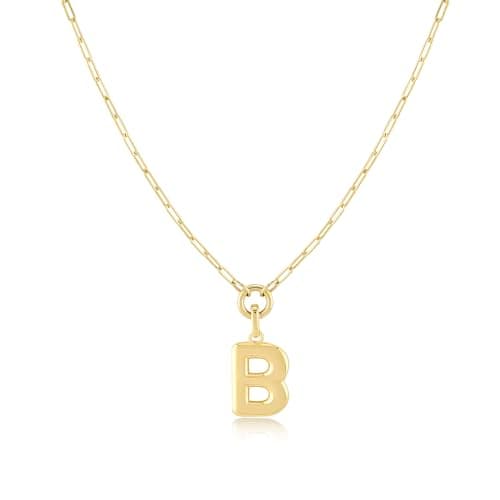 Layered Initial Necklace for Women