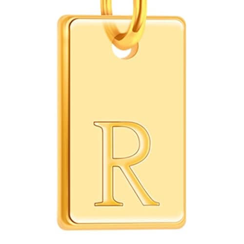 Poxtex Gold Plated Initial Necklace, Non-Tarnish, Women's Square Pendant Jewelry_gifts