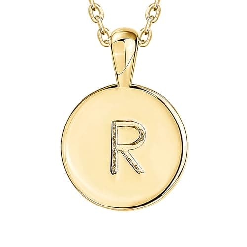 PavoI 14K Gold Plated Initial Letter Necklace for Women