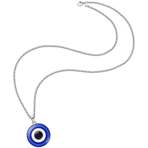 FM42 Temperature Sensing Color-Changing Pendant Necklace with Stainless Steel Chain